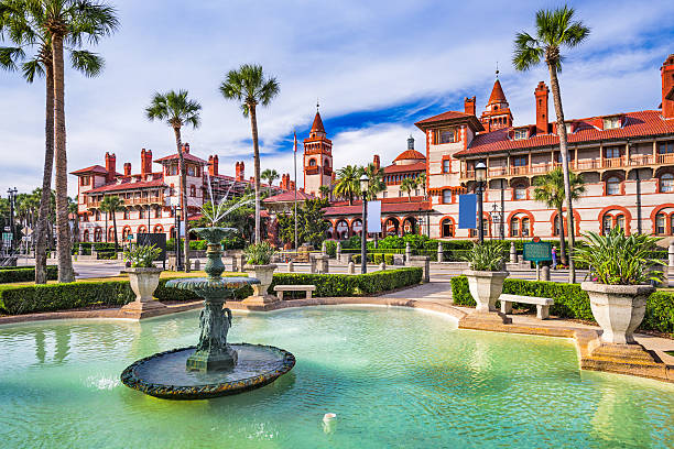 St. Augustine, Florida, USA town square.