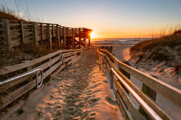 View of sunrise from Ocracoke Island.